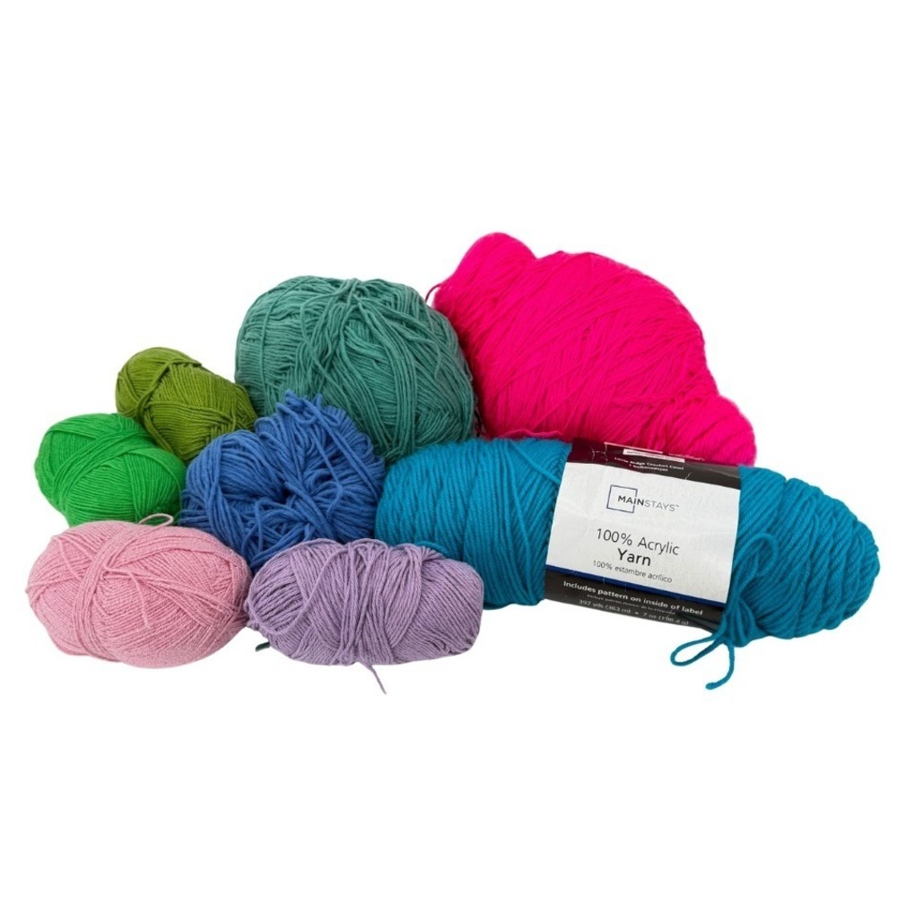 Yarn Mixed Lot Destash Rolled Crochet Knitting Crafting Brand Unknown Multicolor